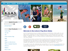 Tablet Screenshot of onlineflagstore.com